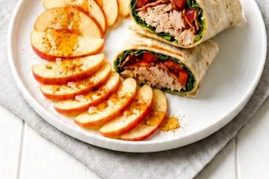 High Protein Chicken Blt Wrap